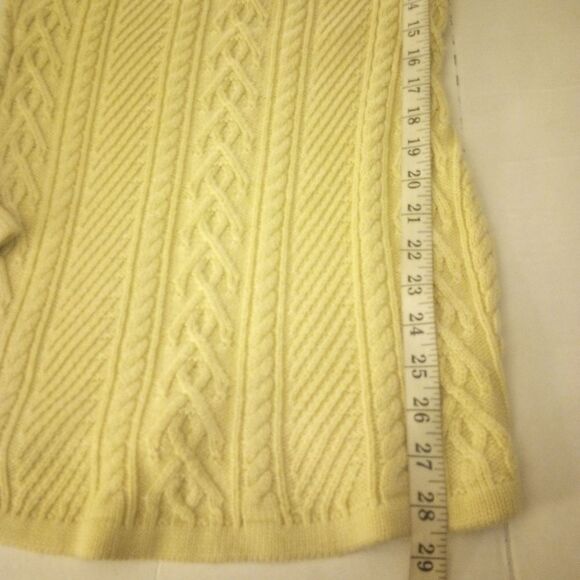 Cable knit turtle/cowl neck tunic viscose and nylon sweater/dress - Picture 12 of 12